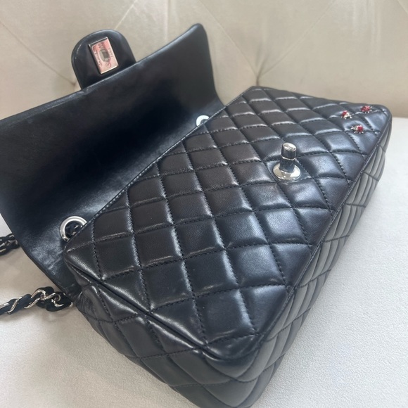 ON HOLD❌Rare🐞🐞Chanel Classic Ladybug Quilted Lambskin Medium Flap Bag - Picture 9 of 13